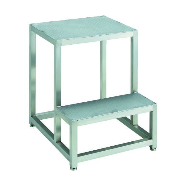 トラスコ中山 TRUSCO ステンレスステップ 2段式 天板サイズ500X400XH600 SUF-5460 1台 820-2997（直送品）