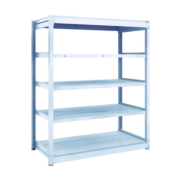 TRUSCO TUG型軽中量ボルトレス棚 200kg 単体型 1240×624×H1500 5段 TUG200-54L-5 1台(1個)（直送品）