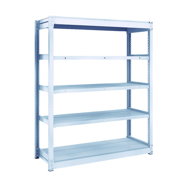 TRUSCO TUG型軽中量ボルトレス棚 200kg 単体型 1240×474×H1500 5段 TUG200-54S-5 1台(1個)（直送品）