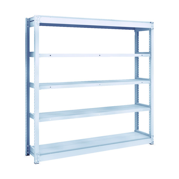 TRUSCO TUG型軽中量ボルトレス棚 200kg 単体型 1540×324×H1500 5段 TUG200-55K-5 1台(1個)（直送品）