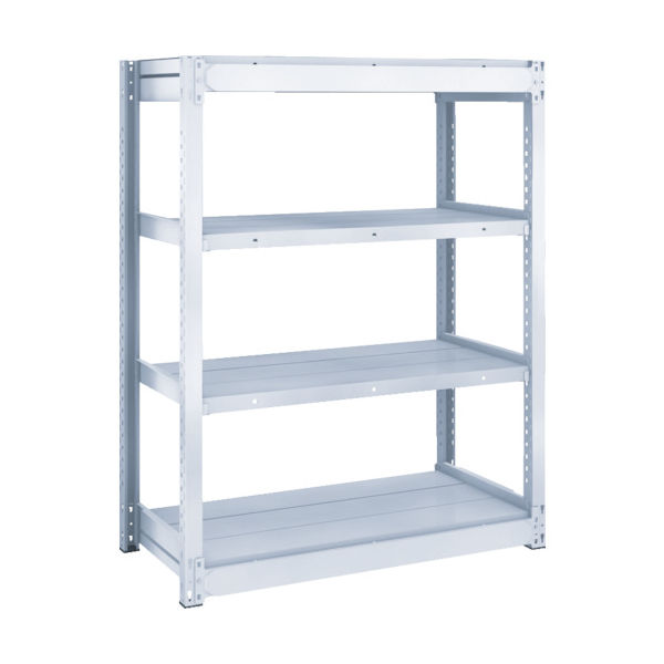 TRUSCO TUG型軽中量ボルトレス棚 200kg 単体型 940×474×H1200 4段 TUG200-43S-4 1台(1個)（直送品）