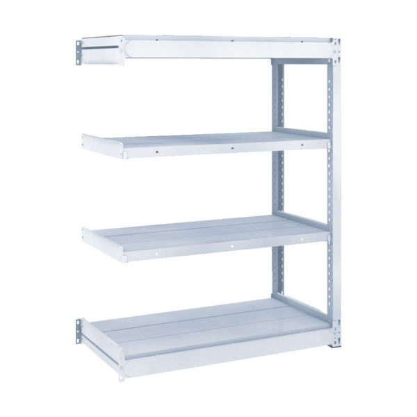 TRUSCO TUG型軽中量ボルトレス棚 200kg 連結型 940×474×H1200 4段 TUG200-43S-4B 1台(1個)（直送品）