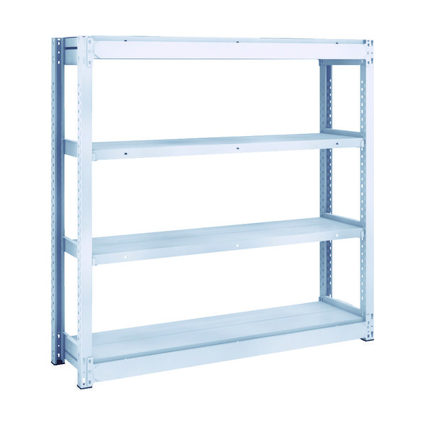 TRUSCO TUG型軽中量ボルトレス棚 200kg 単体型 1240×324×H1200 4段 TUG200-44K-4 1台(1個)（直送品）