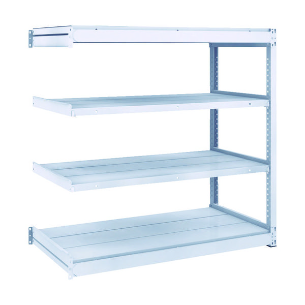 TRUSCO TUG型軽中量ボルトレス棚 200kg 連結型 1240×624×H1200 4段 TUG200-44L-4B 1台(1個)（直送品）