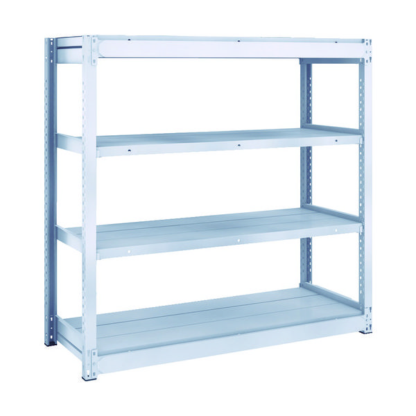 TRUSCO TUG型軽中量ボルトレス棚 200kg 単体型 1240×474×H1200 4段 TUG200-44S-4 1台(1個)（直送品）