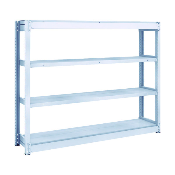 TRUSCO TUG型軽中量ボルトレス棚 200kg 単体型 1540×324×H1200 4段 TUG200-45K-4 1台(1個)（直送品）