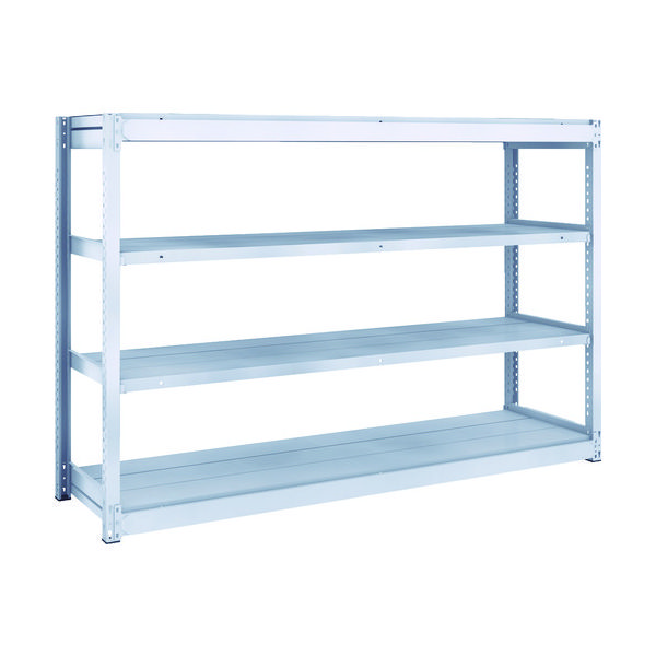 TRUSCO TUG型軽中量ボルトレス棚 200kg 単体型 1840×474×H1200 4段 TUG200-46S-4 1台(1個)（直送品）