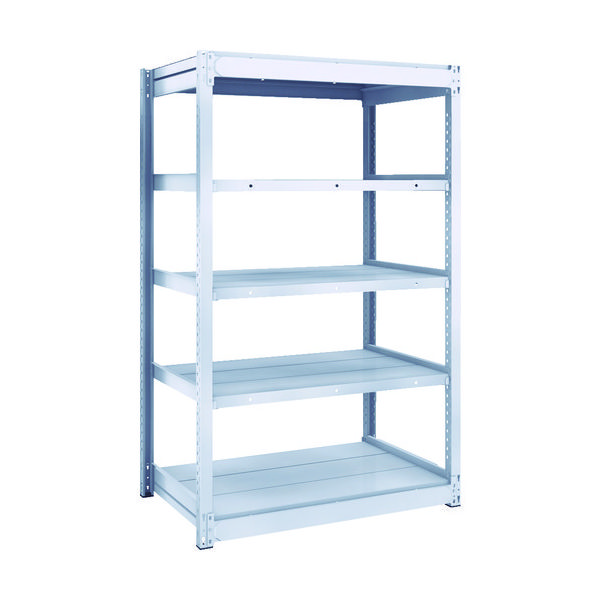 TRUSCO TUG型軽中量ボルトレス棚 200kg 単体型 940×624×H1500 5段 TUG200-53L-5 1台(1個)（直送品）