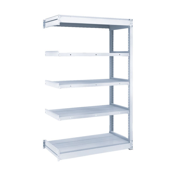 TRUSCO TUG型軽中量ボルトレス棚 200kg 連結型 940×474×H1500 5段 TUG200-53S-5B 1台(1個)（直送品）