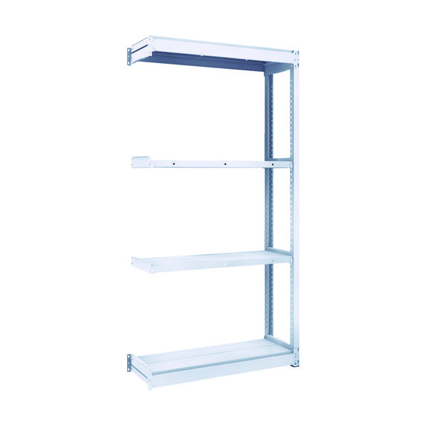 トラスコ中山 TRUSCO TUG型軽中量棚200kg連結 940X324XH1800 4段 TUG200-63K-4B 1台(1個)（直送品）