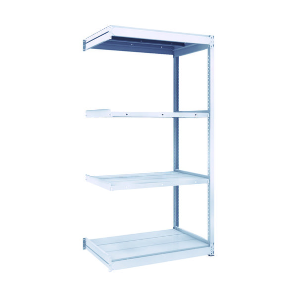 トラスコ中山 TRUSCO TUG型軽中量棚200kg連結 940X624XH1800 4段 TUG200-63L-4B 1台(1個)（直送品）