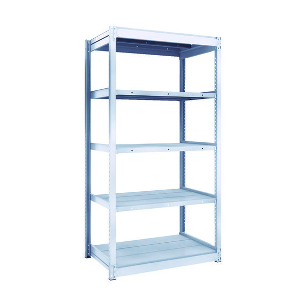 TRUSCO TUG型軽中量ボルトレス棚 200kg 単体型 940×624×H1800 5段 TUG200-63L-5 1台(1個)（直送品）