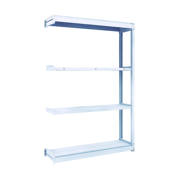 トラスコ中山 TRUSCO TUG型軽中量棚200kg連結 1240X324XH1800 4段 TUG200-64K-4B 1台(1個)（直送品）