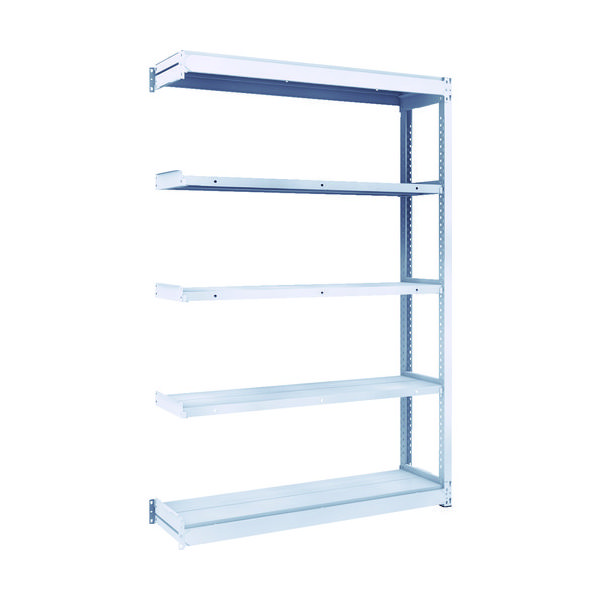 TRUSCO TUG型軽中量ボルトレス棚 200kg 連結型 1240×324×H1800 5段 TUG200-64K-5B 1台(1個)（直送品）