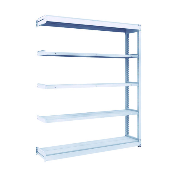 TRUSCO TUG型軽中量ボルトレス棚 200kg 連結型 1540×324×H1800 5段 TUG200-65K-5B 1台(1個)（直送品）