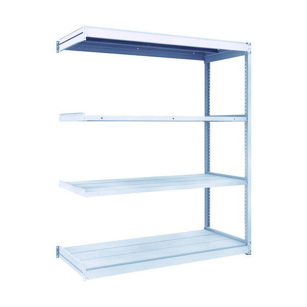 トラスコ中山 TRUSCO TUG型軽中量棚200kg連結 1540X624XH1800 4段 TUG200-65L-4B 1台(1個)（直送品）