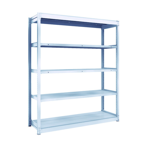 TRUSCO TUG型軽中量ボルトレス棚 200kg 単体型 1540×474×H1800 5段 TUG200-65S-5 1台(1個)（直送品）