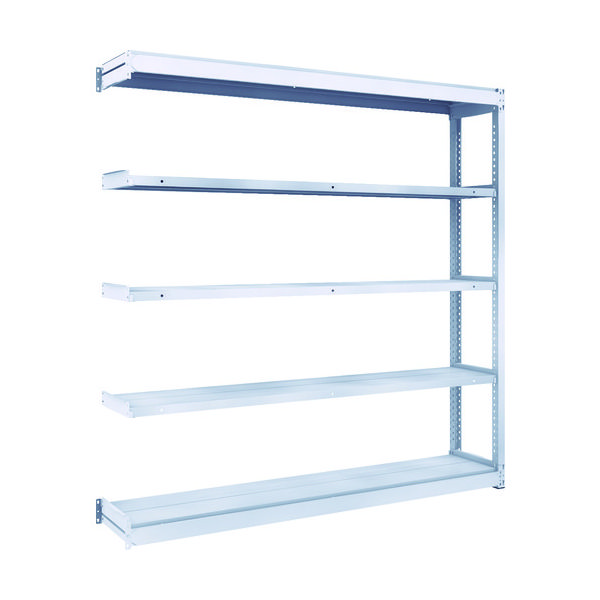 TRUSCO TUG型軽中量ボルトレス棚 200kg 連結型 1840×324×H1800 5段 TUG200-66K-5B 1台(1個)（直送品）