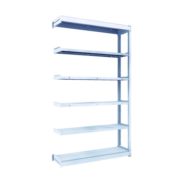 TRUSCO TUG型軽中量ボルトレス棚 200kg 連結型 1240×324×H2100 6段 TUG200-74K-6B 1台(1個)（直送品）