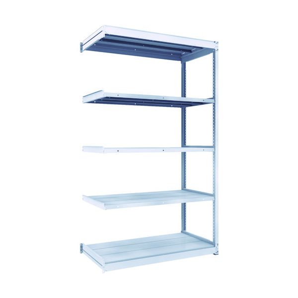 トラスコ中山 TRUSCO TUG型軽中量棚200kg連結 1240X624XH2100 5段 TUG200-74L-5B 1台(1個)（直送品）