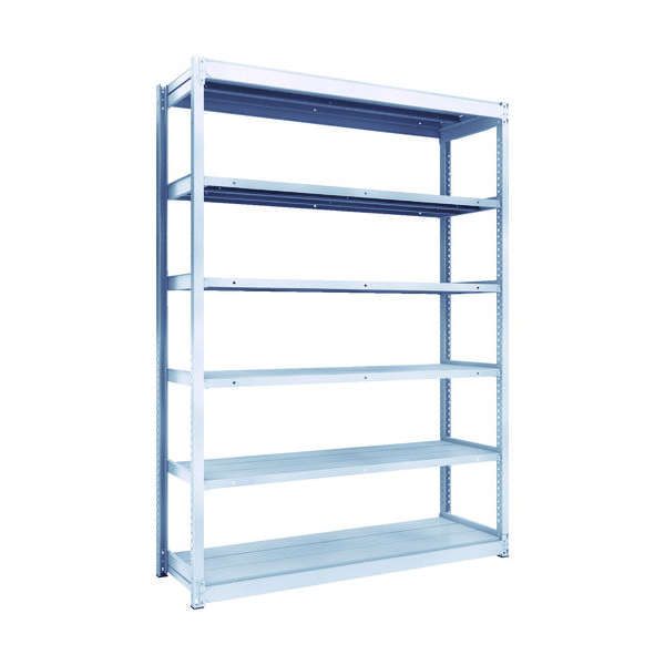 TRUSCO TUG型軽中量ボルトレス棚 200kg 単体型 1540×474×H2100 6段 TUG200-75S-6 1台(1個)（直送品）