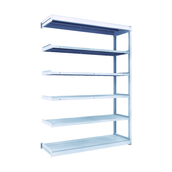 TRUSCO TUG型軽中量ボルトレス棚 200kg 連結型 1540×474×H2100 6段 TUG200-75S-6B 1台(1個)（直送品）