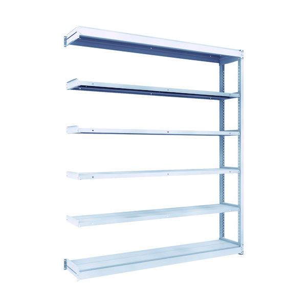 TRUSCO TUG型軽中量ボルトレス棚 200kg 連結型 1840×324×H2100 6段 TUG200-76K-6B 1台(1個)（直送品）