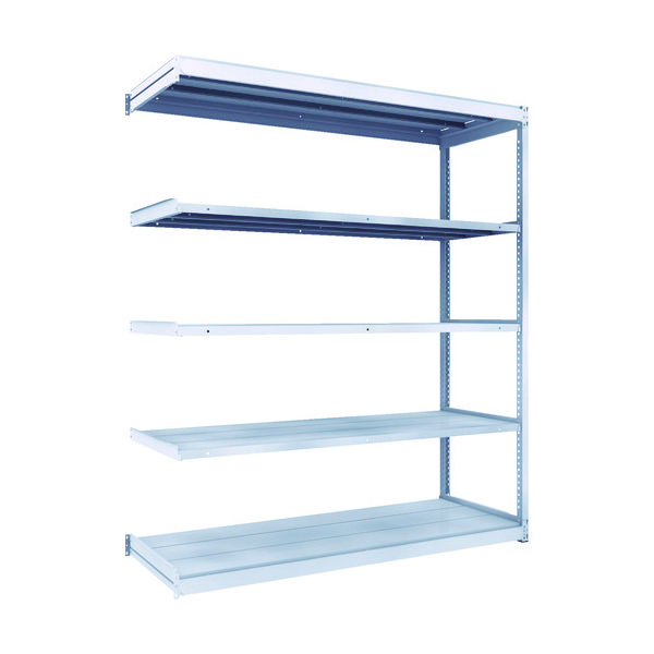 トラスコ中山 TRUSCO TUG型軽中量棚200kg連結 1840X624XH2100 5段 TUG200-76L-5B 1台(1個)（直送品）