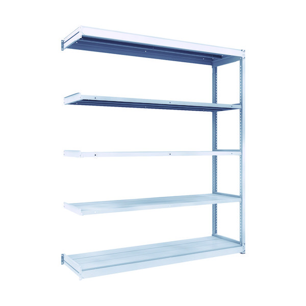 トラスコ中山 TRUSCO TUG型軽中量棚200kg連結 1840X474XH2100 5段 TUG200-76S-5B 1台(1個)（直送品）