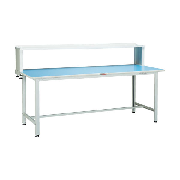 TRUSCO 軽荷重作業台(180kg)BO型 900X750XH1044(全高) 上棚付 ホワイト色 BOR-0975YURB 1台（直送品）