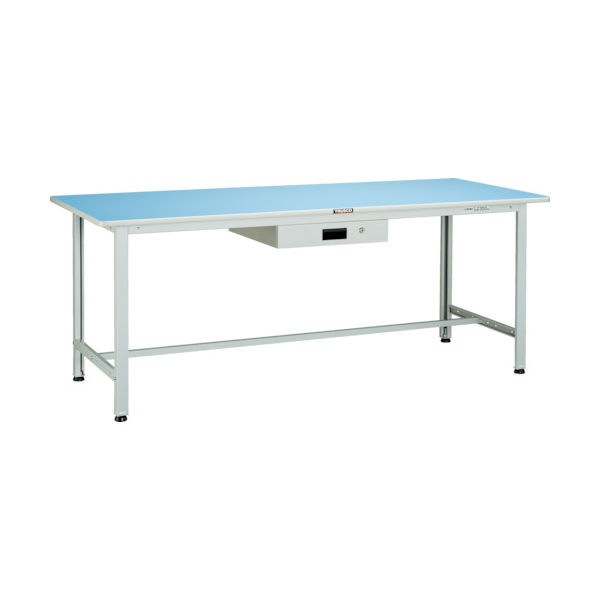 TRUSCO 軽荷重作業台(180kg)BO型 1500X750XH740 薄型1段引出付 ホワイト色 BOR-1575UDK1 1台（直送品）