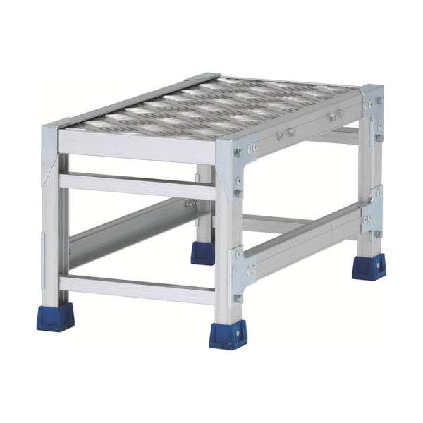 アルインコ 作業台(天板縞板タイプ)1段 天板寸法300×600mm 高0.3m CSBC133WS 1台(1個) 443-9805（直送品）