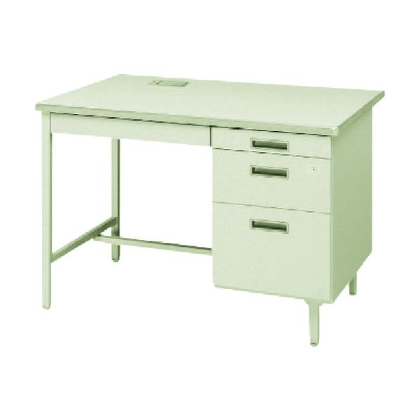 トヨセット トヨスチール 片袖デスクコードホール付(旧JISタイプ) 100CG-C851N 1台 787-0604（直送品）