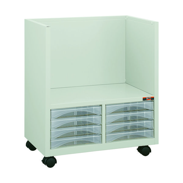 トラスコ中山 TRUSCO 収納ケース キャスター付 下側A浅型引出8個付 BS2A4-S4C 1台 000-6807（直送品）