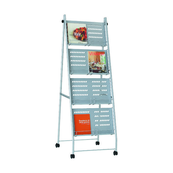 トラスコ中山 TRUSCO カタログスタンド A4幅広サイズ対応 2列4段型 TCS-24 1台 287-4199（直送品）