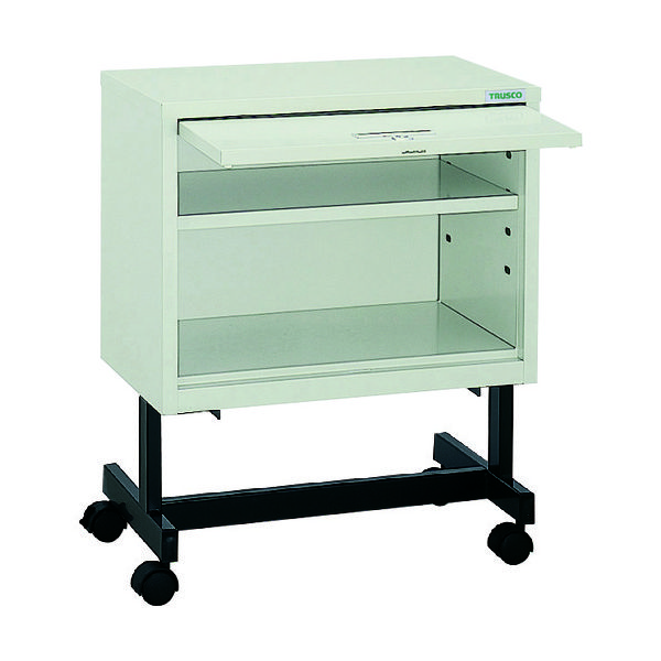 トラスコ中山 TRUSCO 扉付オープン型収納ケース キャスター付 502×302×616 KDM50-2C 1台 507-2620（直送品）