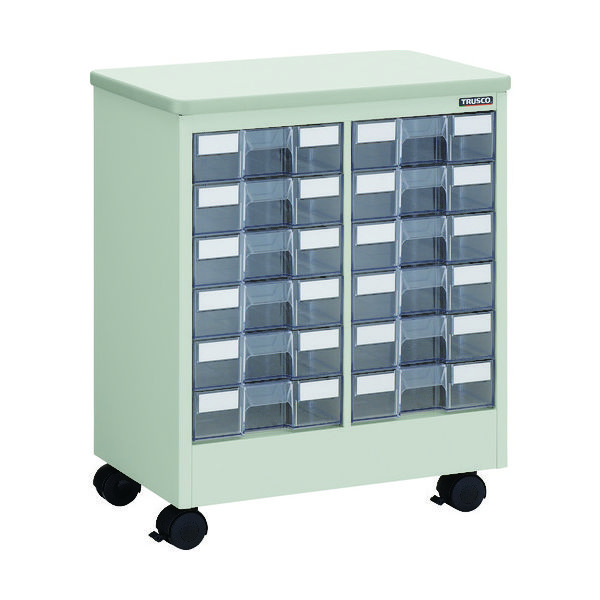 トラスコ中山 TRUSCO デスクサイドワゴン 天板・引出し(2列6段)付き DSAW-26 1台 507-2662（直送品）