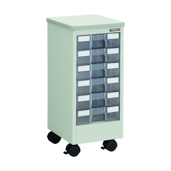 トラスコ中山 TRUSCO デスクサイドワゴン 天板・引出し(1列6段)付き DSAW-16 1台 507-2654（直送品）