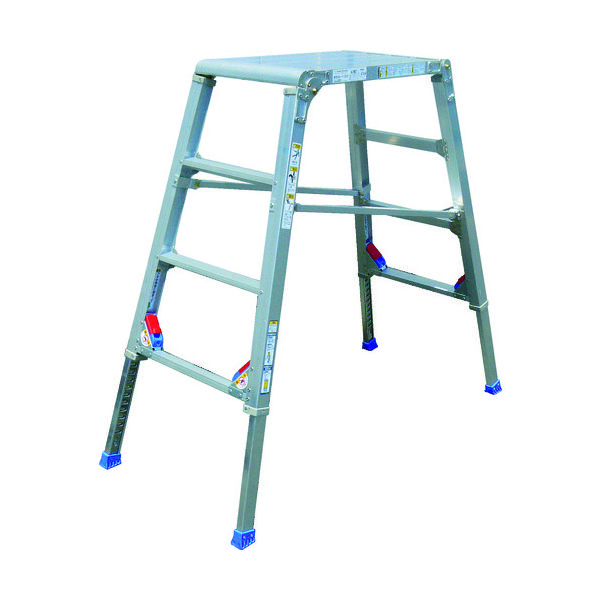 アルインコ 折りたたみ式足場台 マイティステップ 脚伸縮式 BSS120 1台 295-3455（直送品）