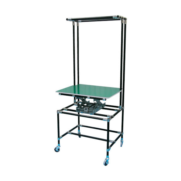 スペーシア セル作業台テーブル昇降機付SPDーTー3B 静電黒色仕様 SPD-T-3B 1台 460-1254（直送品）