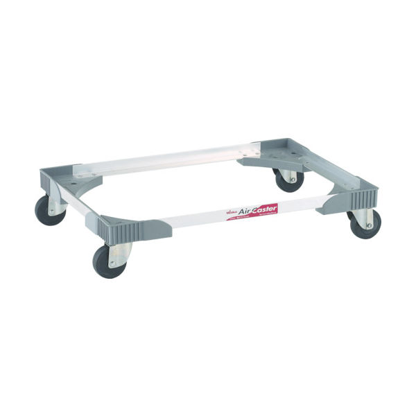 ワコーパレット ワコー アルミアングルドーリー(エアーキャスター仕様) WA-75-75G-GR 1台 467-7111（直送品）