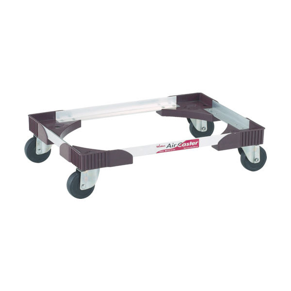 ワコーパレット ワコー アルミアングルドーリー(エアーキャスター仕様) WA-75-75G-BR 1台 467-7102（直送品）