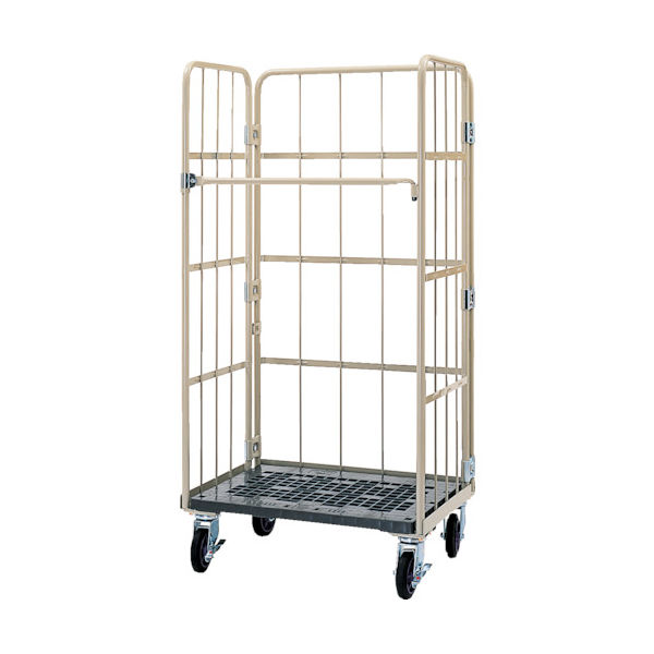 ワコーパレット ワコー 床板プラスチック製カゴ車 850×600×1700 WKP-8560 1台 467-7421（直送品）