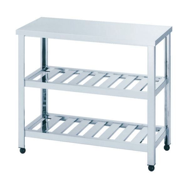 東製作所 アズマ 作業台二段スノコ板付 1800×450×800 KT2S-1800 1台 455-2687（直送品）