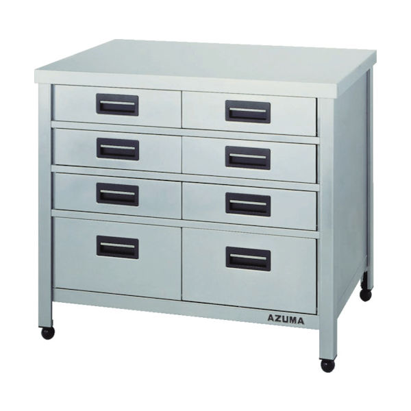 東製作所 アズマ 縦型引出し付作業台 500×450×800 KTVO-500 1台 455-2962（直送品）