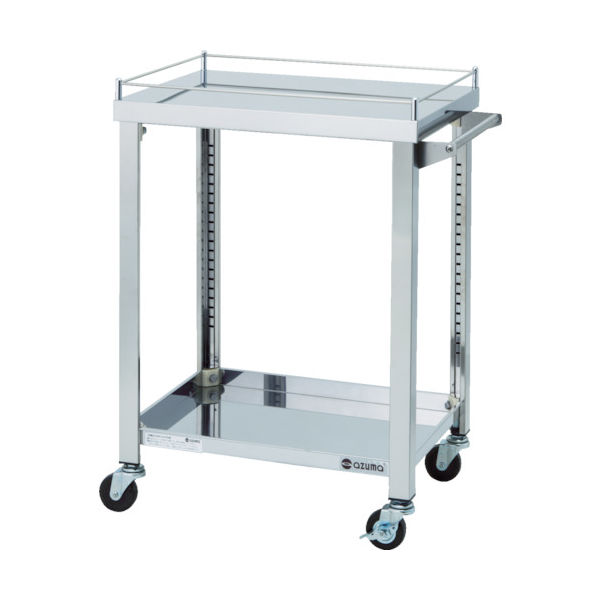 東製作所 アズマ 4方コボレ止め付きワゴン 2段 4GWG2-600K 1台 828-3316（直送品）