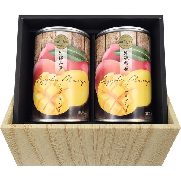 琉堂 沖縄県産アップルマンゴー缶詰2缶入り ギフトセット（直送品）