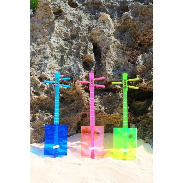 沖縄楽器 サンレレ マチダヤ Sanlele サンレレ海遊び／ブルー ミンサー 三線