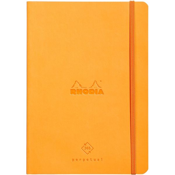 ロディア Rhodiarama パーペチュアルノートブック A5 オレンジ 1冊（直送品）