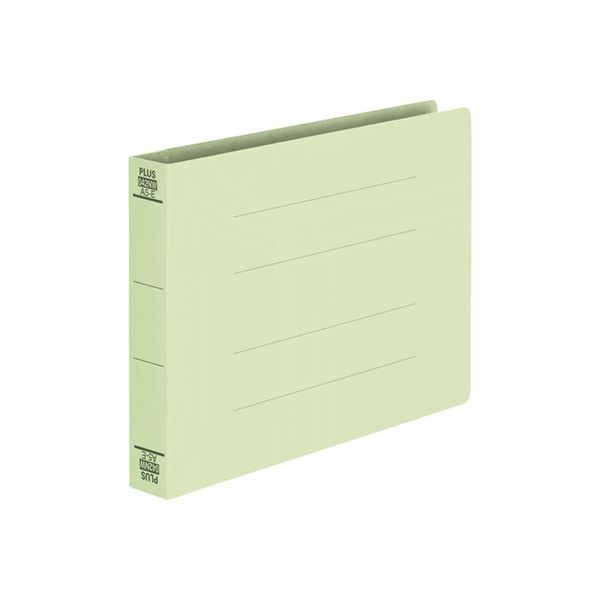 プラス フラットファイル 042NW A5E グリーン 10冊 NO042NW10GR（直送品）